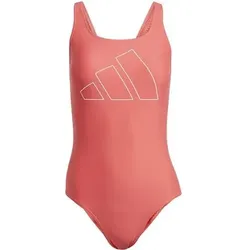 ADIDAS Damen Badeanzug Big Bars, Größe 44 in Rot Rot