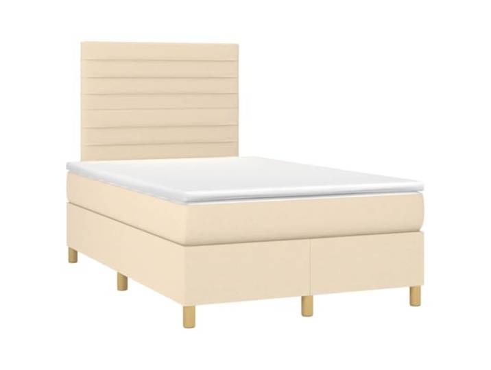 PUGYNBK Boxspringbett, Matratze mit Reißverschluss, 120 x 190 cm Verstellbares Kopfteil, Taschenfederkerne, mittlere Festigkeit, Lattenrost