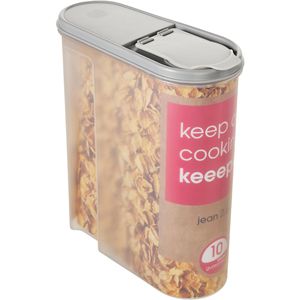 Keeeper Schüttdose jean 10418, aus Kunststoff, 2,6 Liter, Cerealien-Box, mit Klappdeckel