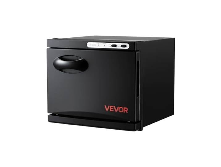 VEVOR Chauffe-serviettes 8 L\, Armoire Chauffe-serviettes Capacité 12PCs\, avec Clip et Support en Acier inoxydable\, pour Spa\, Barbier\, Manucure\, Massage\, Salon de Beauté\, Salle de Bain\, Hôtel\, Noir