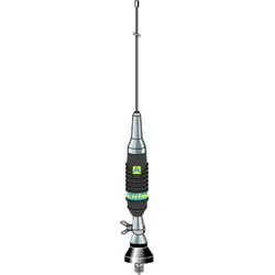 Midland CB-Mobilantenne T638.05 Funk 1, Walkie Talkie, Schwarz