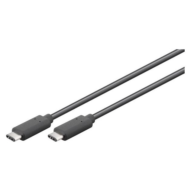Hapena USB-C-Kabel 1m 3113110102 USB-C-Stecker - USB-C-Stecker (1 m, USB 3.2 Gen 2, 60 W) (3113110102)