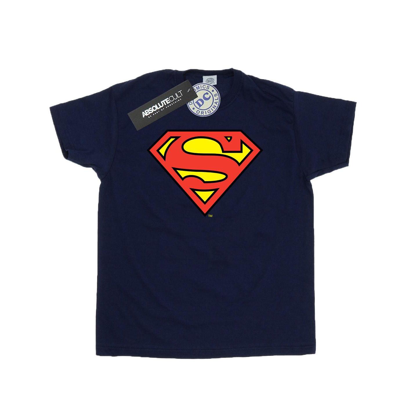 DC Comics Heren Superman Logo T-shirt (Marineblauw)