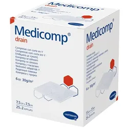 MEDICOMP drain Schlitzkomp.steril 7,5x7,5 cm 25X2 St