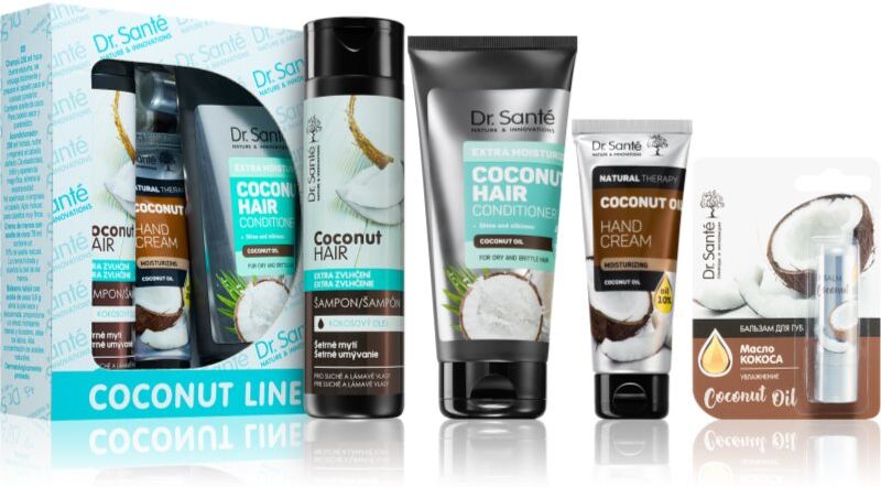 Dr. Santé Coconut coffret cadeau pour cheveux secs et fragiles