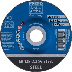 PFERD TOOLS Trennscheibe EH gekröpft Leistungslinie SG STEEL für Stahl - 61320232