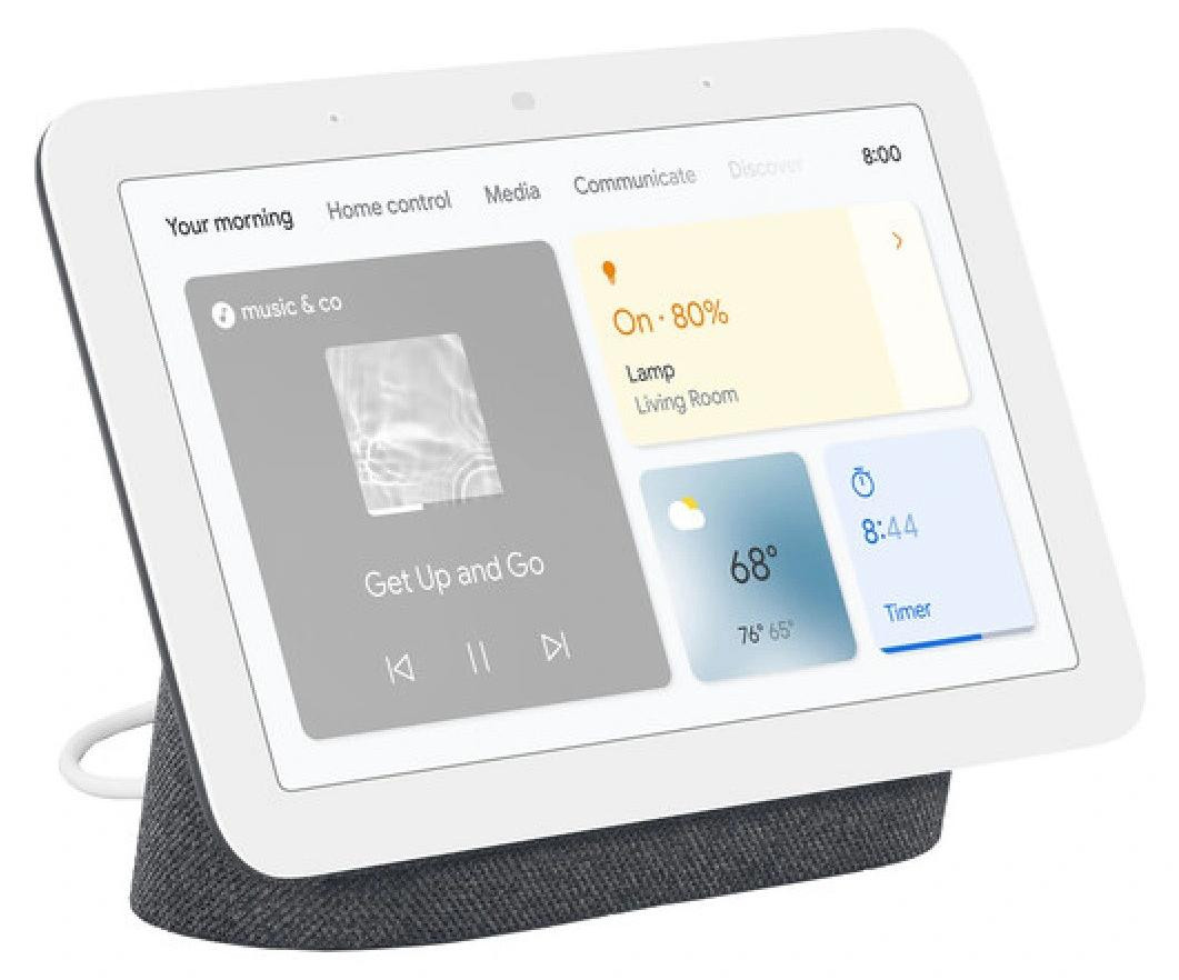 Google Nest Hub 2e generatie, antraciet, GA01892-FR