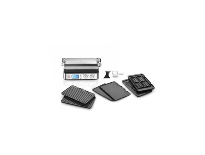 Braun MultiGrill 9 CG 9047\, Appareil Panini Électrique avec Plaques de Grillage\, Cuisson\, Gaufres\, 2 Thermostats Indépendants\, 3 Positions Cuisson\, Plaques Lavables au Lave-Vaisselle\, 2000W\, Noir/Inox
