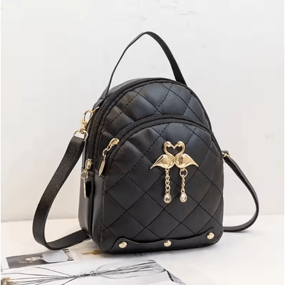 Chic Nylon Mini Backpack Purse For Everyday Style & Convenience black