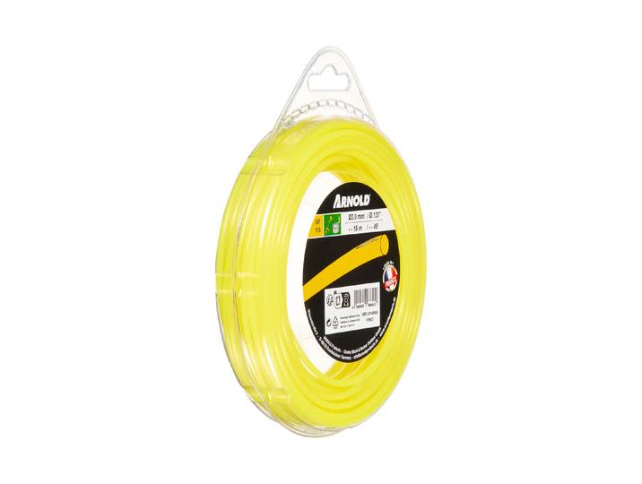 Arnold Trimmerfaden 3,0 mm x 15 m, rund, gelb