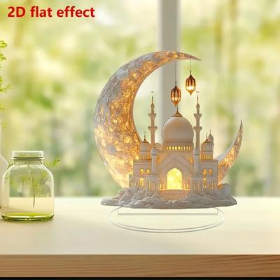 Inspire Essentials Eid Acrylic Mosque Tabletop Decoration Ramadan Home Display Decor 14