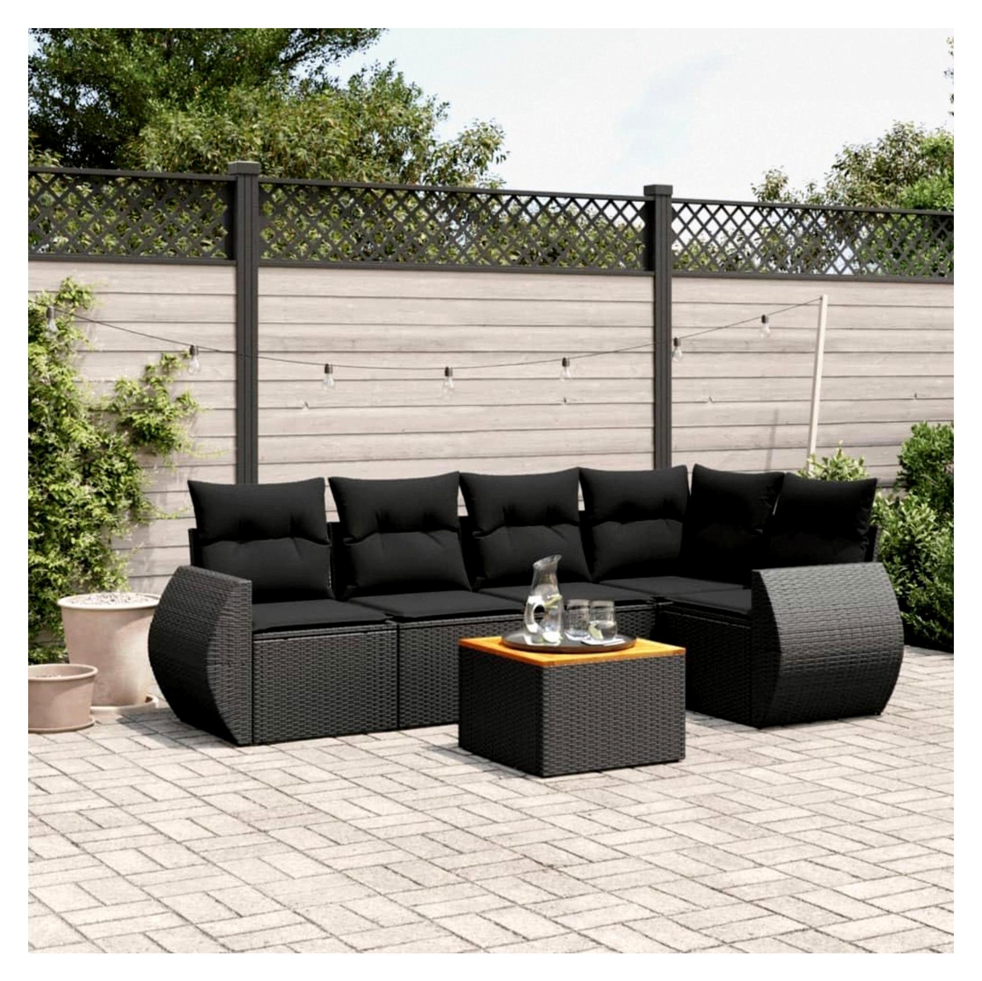 Gartenlounge mit Stauraum für Balkonmöbel