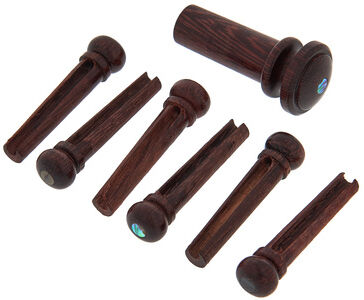 Harley Benton Parts Bridgepin Set TL Aba Eye Natur