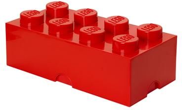 Lego Storage Brick 8 Bright Red