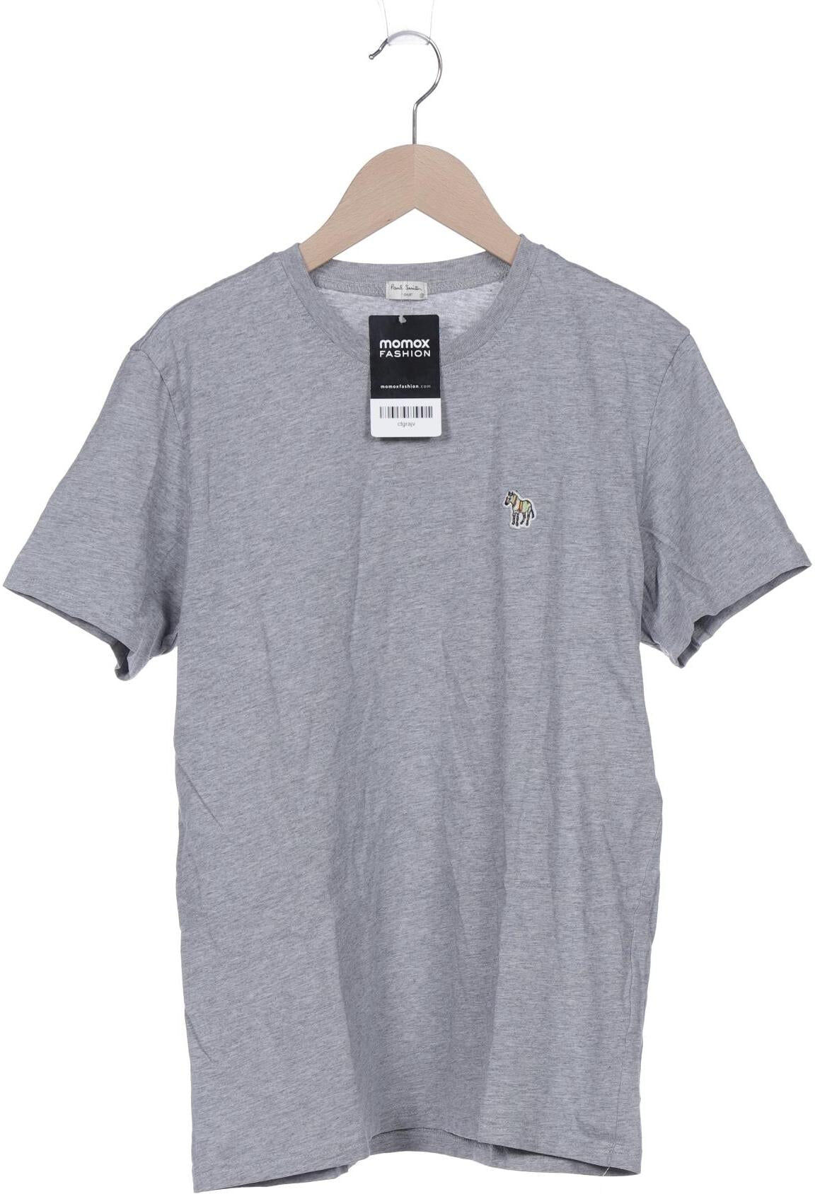 Paul Smith Herren T-Shirt, Grau, Gr. S, Baumwolle - Second Hand