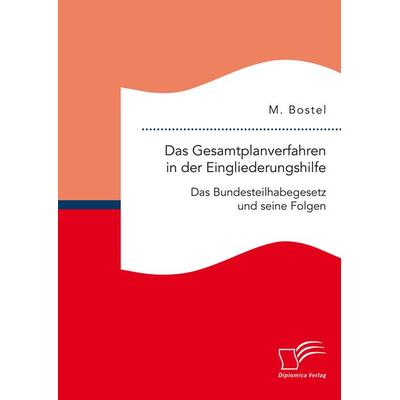Das Gesamtplanverfahren in der Eingliederungshilfe: Das Bundesteilhabegesetz und seine Folgen, Taschenbuch von M. Bostel, Diplomica Verlag GmbH,