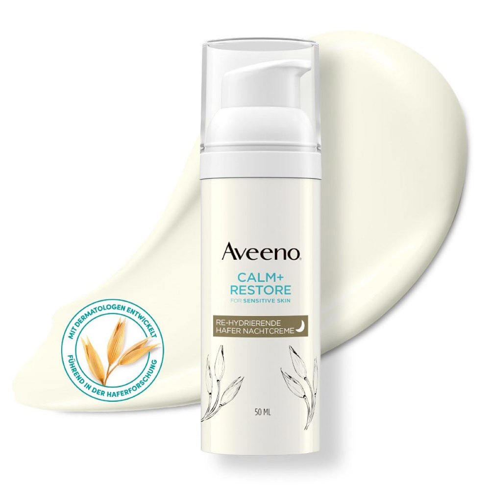 Kenvue Germany GmbH (OTC) Aveeno Calm+ Restore Re-Hydrierende Hafer Nachtcreme 19342921
