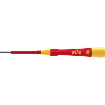 Wiha Elektriker, VDE, Elektrotechnik und Feinwerktechnik Schlitz-Schraubendreher Klingenbreite: 2 mm Klingenlänge: 50 mm