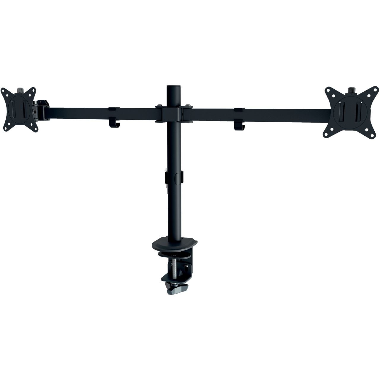 LEITZ Monitor-Halterung Ergo Slim Dual 61640095 schwarz für 2 Monitore, Tischklemme