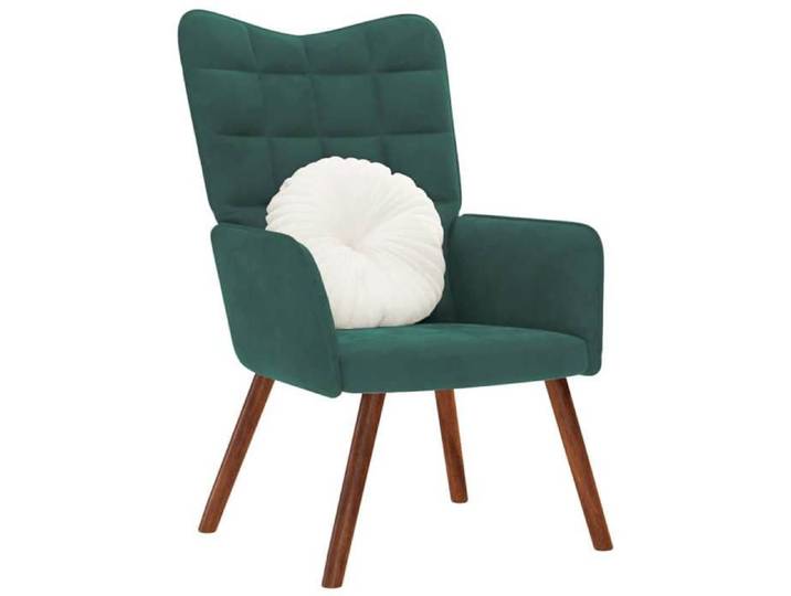 Chaise de relaxation Vert foncé Velours 4016812