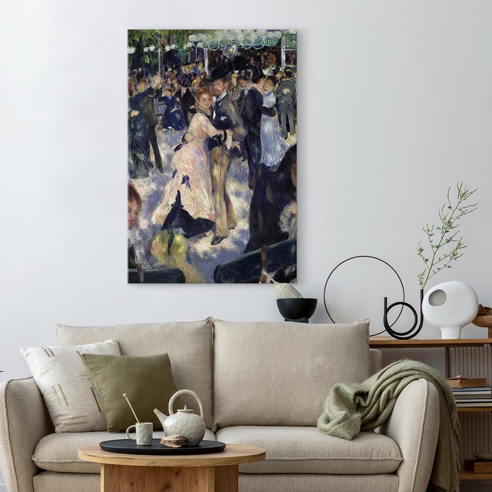home24 Canvas afbeelding Detail of the dancers zwart/multicolor B: 60 cm, H: 90 cm