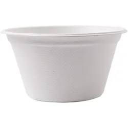 360ml Zuckerrohr Schalen Ø 13,5 cm Natürliche Farbe 125un