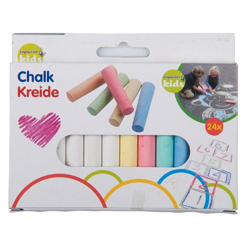 Topwrite Tafelkreide 8x1x1cm (24x) (8711252521305)