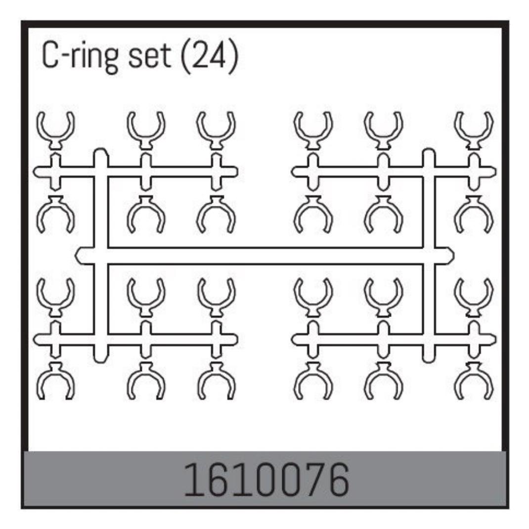 Absima c-ring set (24) (1610076)