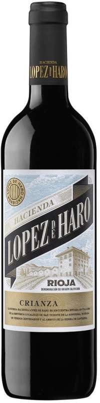 Hacienda López de Haro Crianza Magnum 2022 - Vino español de calidad en formato 150 cl.
