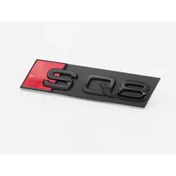 Original Audi SQ8 Schriftzug Emblem Logo Schwarz Front Kühlergrill