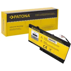 Patona 2491 (3 Zellen, 3800 mAh), Notebook Akku, Gelb, Schwarz