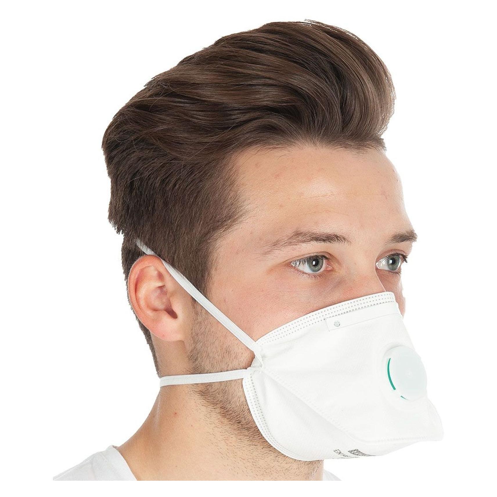 Hygostar Atemschutzmaske mit Ventil, Schutzstufe: FFP3 (FFP3, 10x) (29359)
