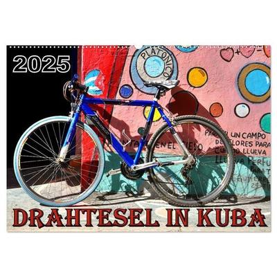 Drahtesel in Kuba (Wandkalender 2026 DIN A2 quer), CALVENDO Monatskalender