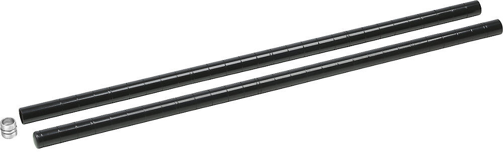 kaiserkraft Pfosten für Tischwagen, Länge 1500 mm, schwarz