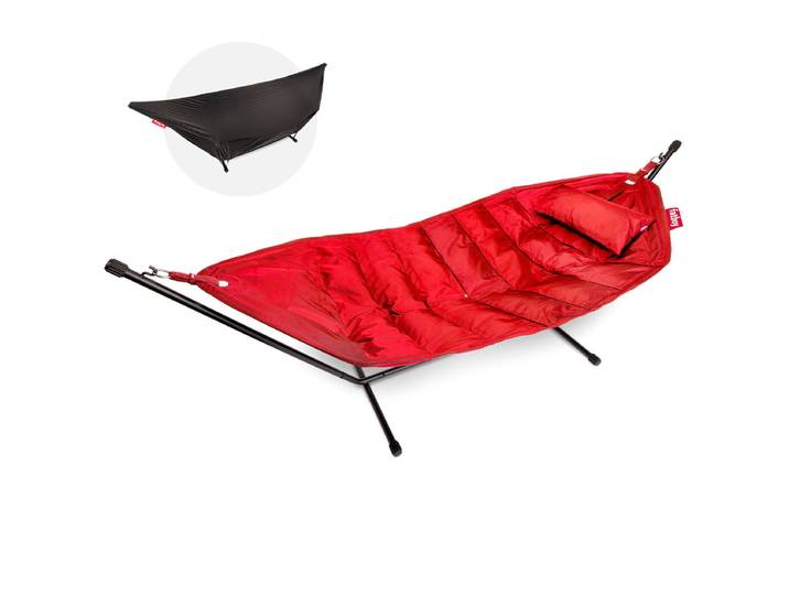 FATBOY hamac HEADDEMOCK DELUXE avec couverture (Red - polyester)