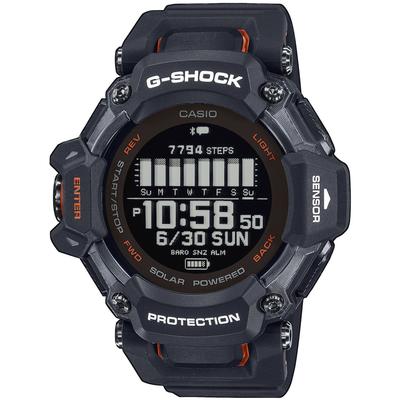 Smartwatch CASIO G-SHOCK "GBD-H2000", orange (schwarz, orange, schwarz, orange), Smartwatches, Herren, Smartwatch, Solaruhr, Armbanduhr, Herrenuhr, Digitaluhr,Stoppfunktion, Weltzeit