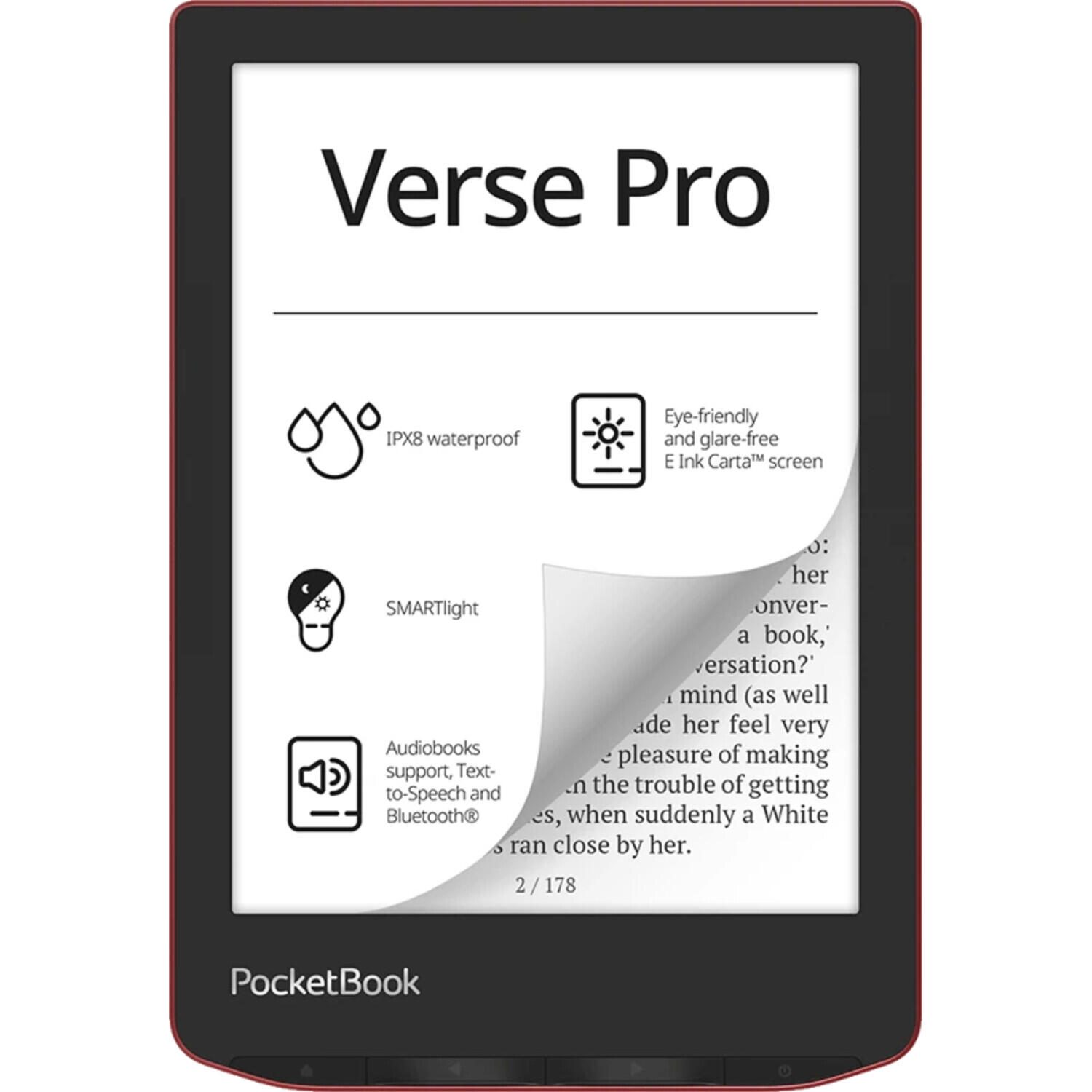 PocketBook Verse Pro eBook-Reader - Passion Red PB634-3-WW-B