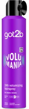 got2b Volumania laca de fixação forte para volume duradouro 300 ml. Volumania