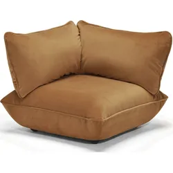 Sumo Velvet Modulares Eckelement mandelfarben