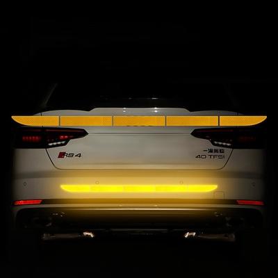5 teile/satz auto reflektierende aufkleber wasserdichte auto warnung aufkleber reflexband auto aufkleber aufkleber kofferraum körper auto zubehör