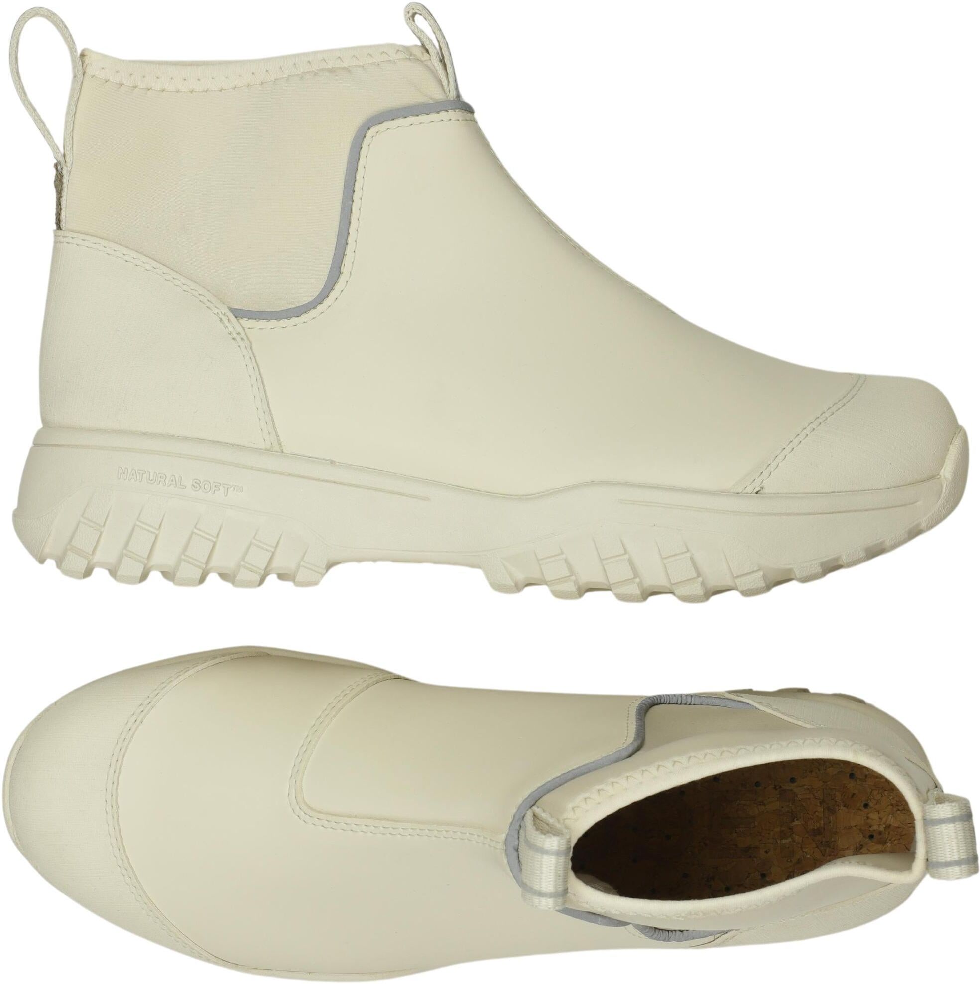Woden Damen Stiefelette, Cremeweiß, Gr. EU 42, kein / Etikett - Second Hand