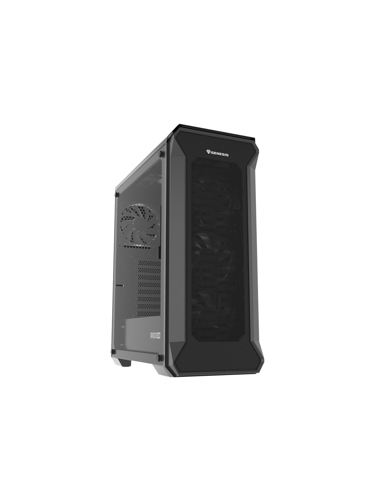 Natec Genesis IRID 505F - Gehäuse - Tower - Schwarz