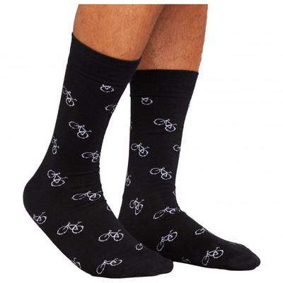 DEDICATED - Socks Sigtuna Bike Pattern - Multifunktionssocken 41-45 | EU 41-45 schwarz