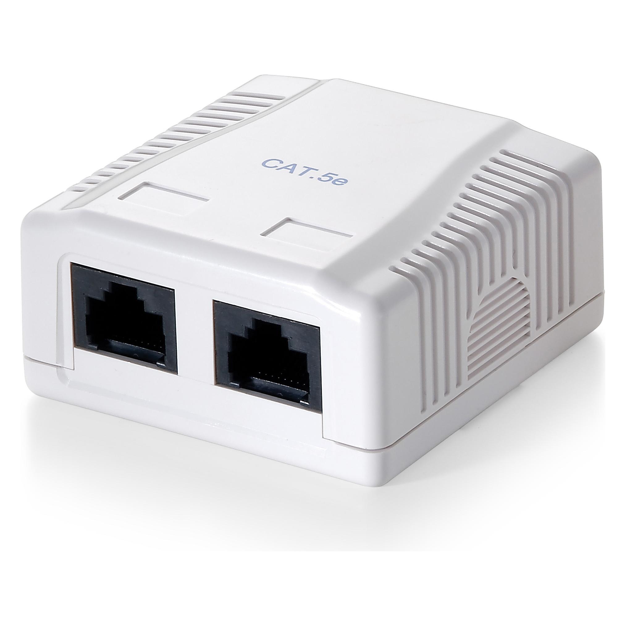 equip Dose UTP C5e 2-Port AP weiss (235112)