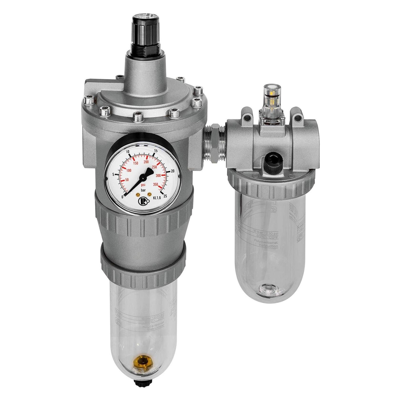 Riegler Wartungseinheit Standard Gewinde G 3/4 " halbautomatisch BG IV 2-tlg. 4000 l/min Breite 220 mm (174098)