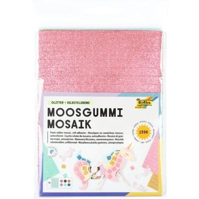 folia Moosgummi Mosaik Glitter selbstklebend mehrfarbig 1596 Teile