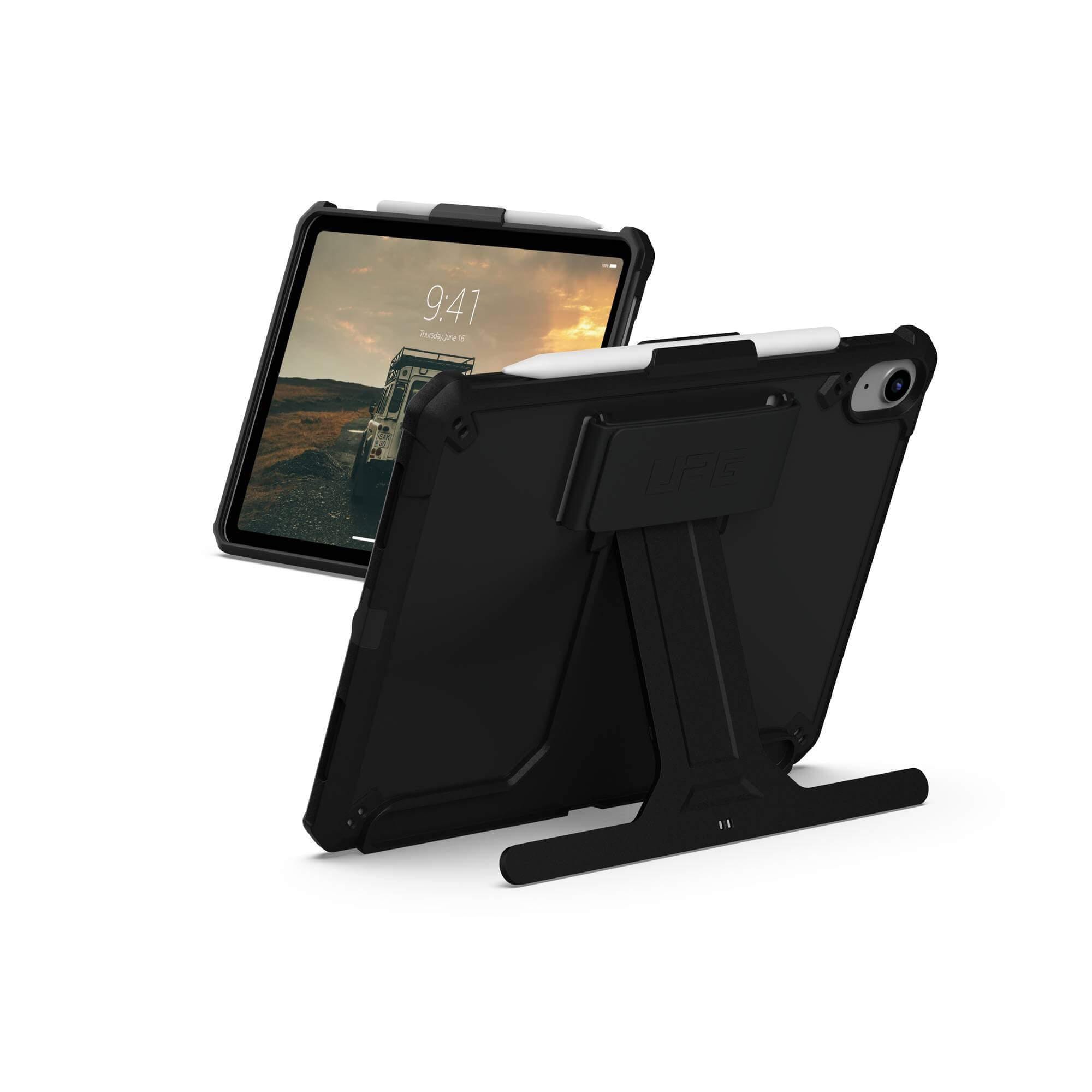 UAG Urban Armor Gear Scout Handstrap & Kickstand Case für Apple iPad 11" (2025) / iPad 10,9" (2022) schwarz