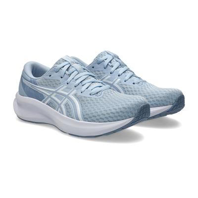 Laufschuh ASICS "PATRIOT 14", Damen, Gr. 40,5, blau (solid air, weiß), Synthetik, Schuhe Laufschuh