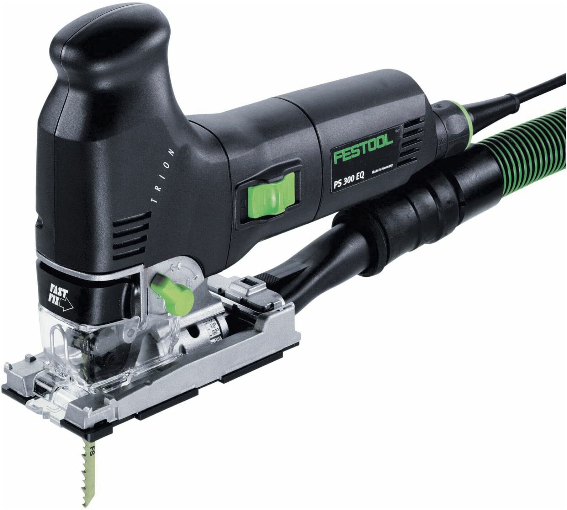 Festool PS 300 EQ-Plus TRION Pendelstichsäge mit leistungsstarkem Motor und hoher Schnittqualität für Holz-, Metall- und Kunststoffwerkstoffe, 576041)