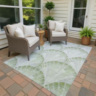 Addison Rugs Machine Washable Indoor/ Outdoor Modern Fan Chantille Rug